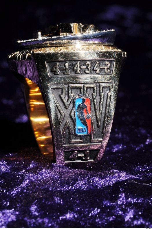 Kobe Lakers Championship Ring OSide